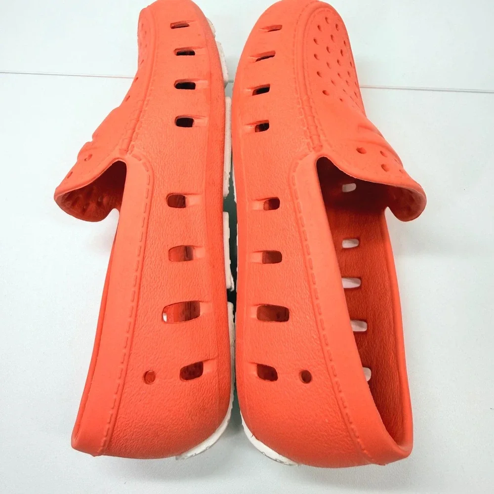 Floafers Country Club Driver Shoes Kids Size 9 Orange Waterproof EVA Loafers